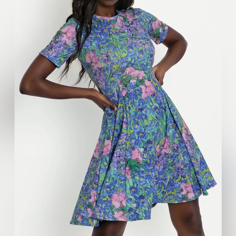 [Blckmilk] I SPY WITH MY LITTLE IRIS LONGLINE EVIL TEE DRESS - LIMITED